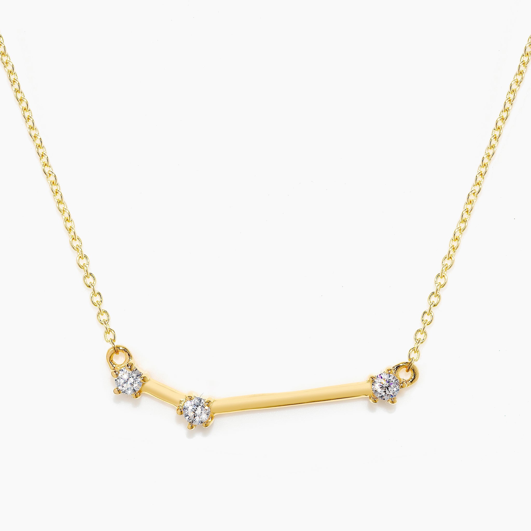 14k Solid Gold Starry Night Zodiac Constellation Diamond Necklace - Pi – by  charlotte
