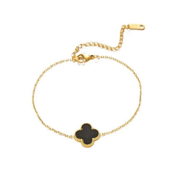 CLOVER BRACELET - BLACK