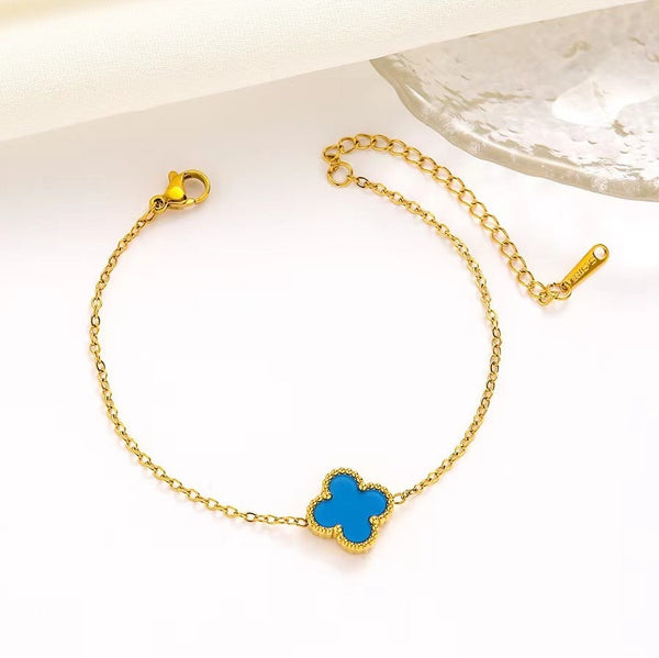 CLOVER BRACELET - BLUE